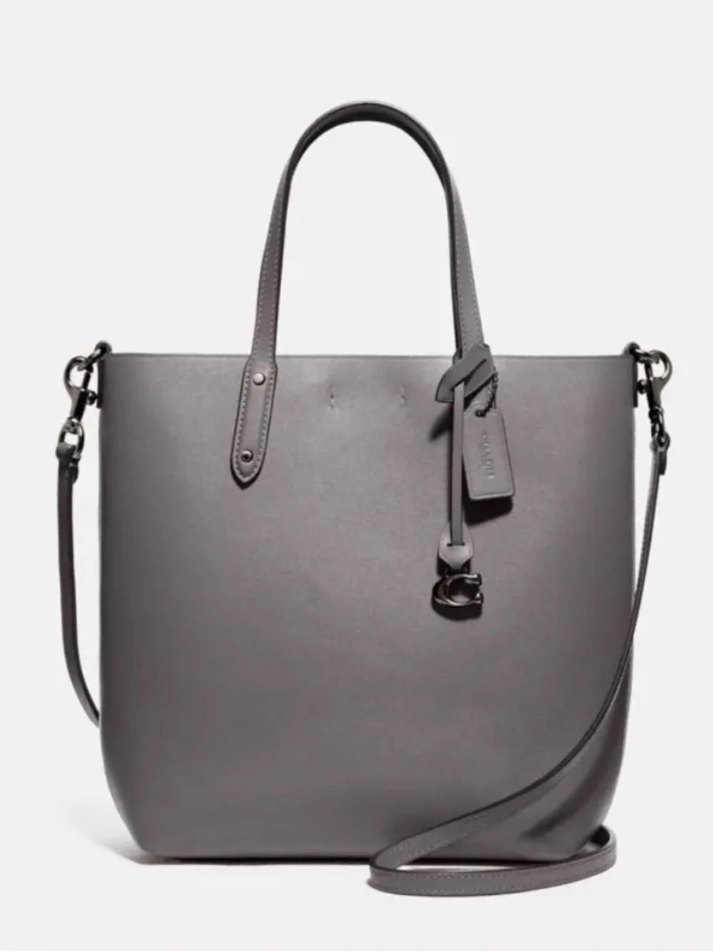 Coach Central Shopper leather tote with strap